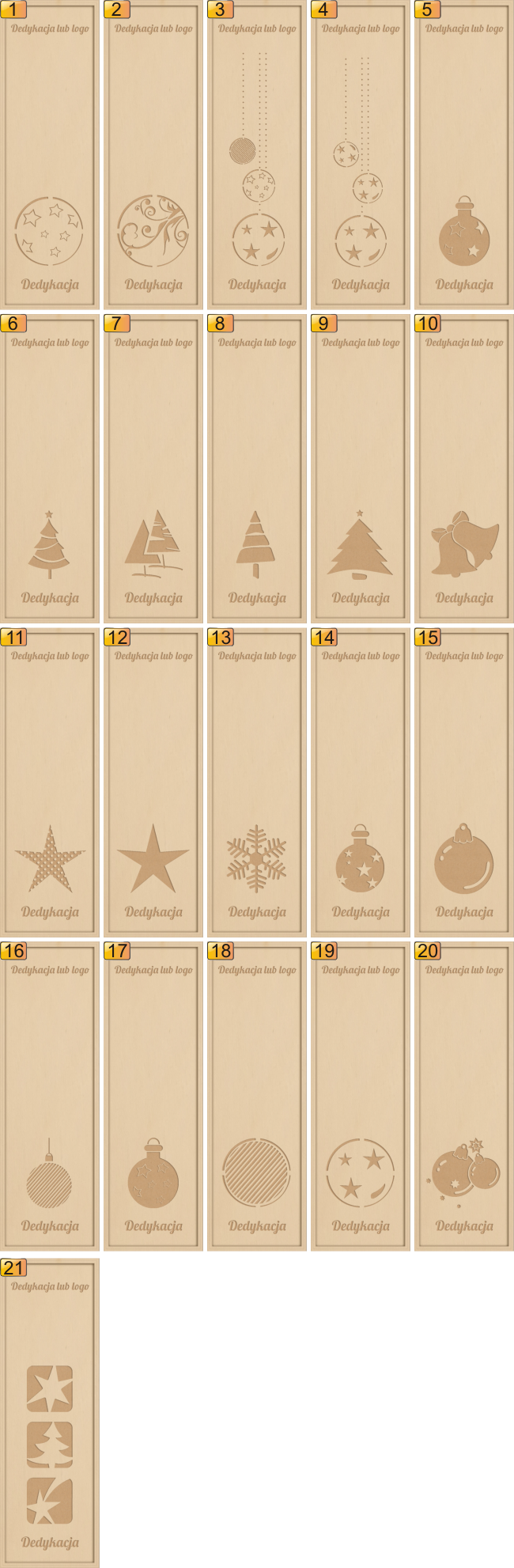 Boże Narodzenie - wzory do grawerowania na drewnianym pudełku na wino // BoxArt Pudełka grawerowane